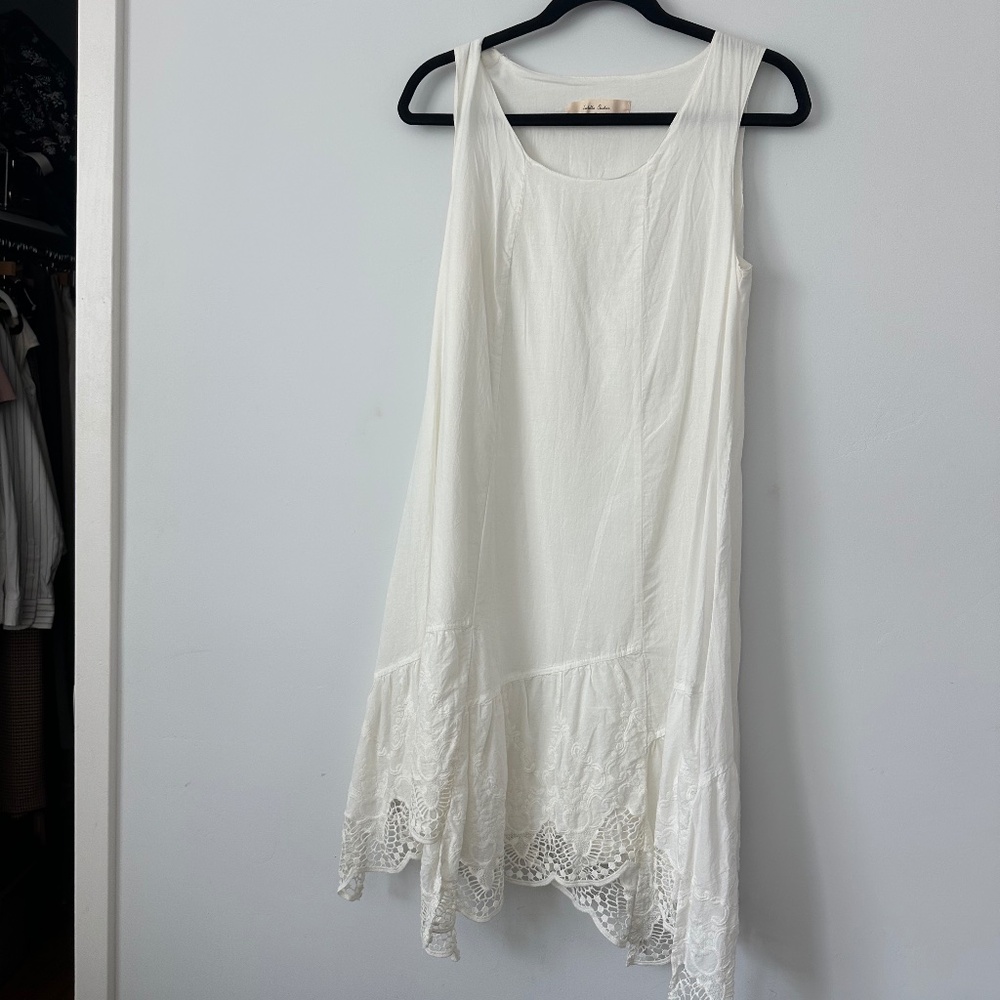 Anthropologie white dress